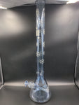 24" Infyniti Snowflake 7mm Glow In The Dark Beaker - Avernic Smoke Shop