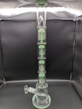 24" Quad Tree Perc Straight Tube Bong - Avernic Smoke Shop