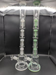 24" Quad Tree Perc Straight Tube Bong - Avernic Smoke Shop