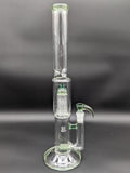 2K Glass Dual Inline to 8 Arm Bongs - Color Accented - Avernic Smoke Shop