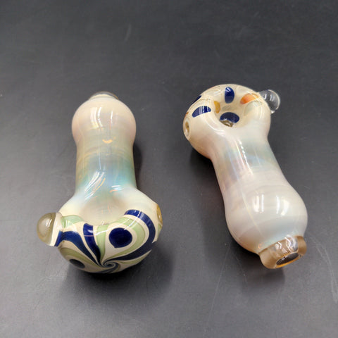 3" Fumed Spoon Pipes - By LimboGlass