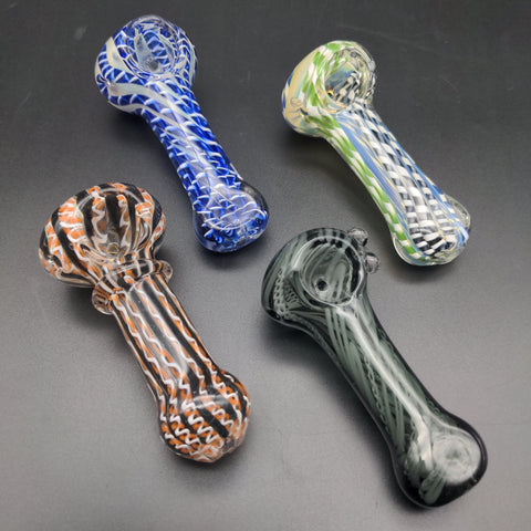 3.5" - 4" Heavy Mixed Hand Glass - Avernic Smoke Shop