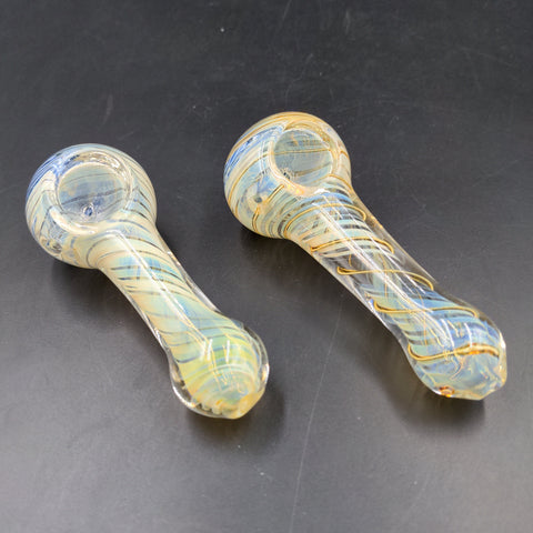 3.5" Fumed Spiral Hand Pipe - Avernic Smoke Shop