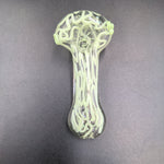 3.5" Glass Hand Pipe - Slime Swirl - Avernic Smoke Shop