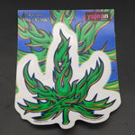 3.5" Hemp Leaf Sticker - Avernic Smoke Shop