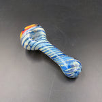 3.5" Multicolor Glass Pipe W/ Twists - Avernic Smoke Shop