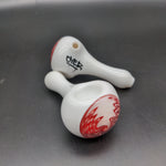 3.5" Signed Wig Wag Button Heady Pipe - by Over__Glass - Avernic Smoke Shop