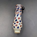 3.5" Thick Glass Polka Dot Chillums - by LimboGlass - Avernic Smoke Shop