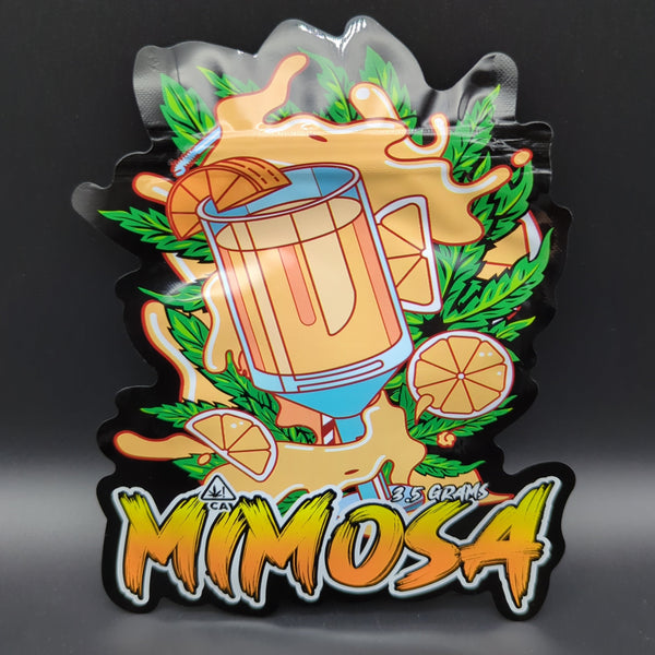 Top Bar 3.5g Mimosa Mylar Bags Die Cut – Avernic Smoke Shop