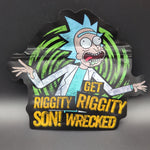 Top Bar 3.5g Riggity Wrecked Mylar Bags Die Cut - Avernic Smoke Shop