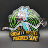 Top Bar 3.5g Riggity Wrecked Mylar Bags Die Cut - Avernic Smoke Shop