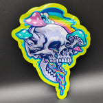 Top Bar 3.5g Trippy Skull Mylar Bags Die Cut - Avernic Smoke Shop