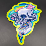 Top Bar 3.5g Trippy Skull Mylar Bags Die Cut - Avernic Smoke Shop