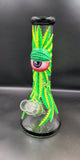 3D Leaf Eye Beaker Heavy Glass Bong - Avernic Smoke Shop