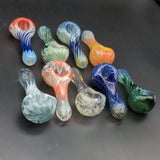 4" Assorted Heady Hand Pipes - by Over__Glass - Avernic Smoke Shop