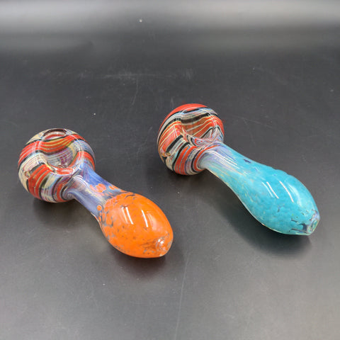 4" Dual Color Splash Hand Pipes - Avernic Smoke Shop