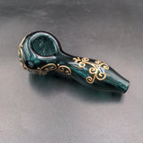 4" Golden Henna Hand Pipe - Avernic Smoke Shop