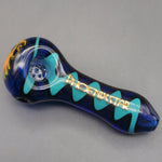4" Multicolor Wig Wag Spoon Pipes w/ 7 Hole Screen - Avernic Smoke Shop