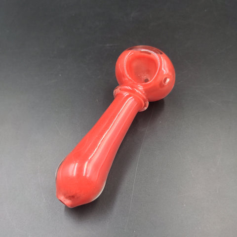 4" Red Classic Hand Pipe - Avernic Smoke Shop