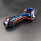 4" Shiny Blue Dichronic Hand Pipe