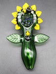 4" Sunflower Hand Pipe with Bees - Avernic Smoke Shop