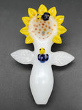 4" Sunflower Hand Pipe with Bees - Avernic Smoke Shop