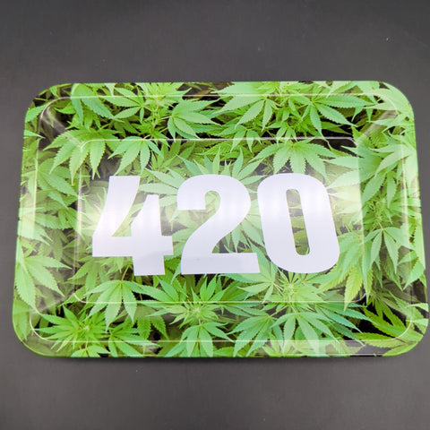 420 Themed Rolling Tray - Small - Avernic Smoke Shop