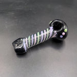 4.25" Glass Hand Pipe - Spooky Swirl - Avernic Smoke Shop