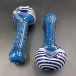 4.5" Bubble Swirl Blue Hand Pipe