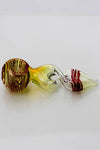 4.5" Changing color twist glass hand pipe - Avernic Smoke Shop