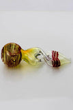 4.5" Changing color twist glass hand pipe - Avernic Smoke Shop