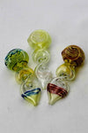 4.5" Changing color twist glass hand pipe - Avernic Smoke Shop