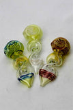 4.5" Changing color twist glass hand pipe - Avernic Smoke Shop