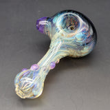 4.5" Wig Wag Ghost Fumed Heady Pipe - by Over__Glass - Avernic Smoke Shop