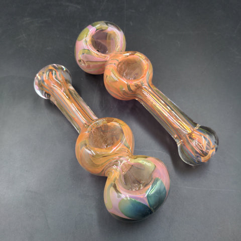 5" Double Bowl Fumed Hand Pipe - Avernic Smoke Shop