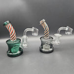 5" Mini Reversal Neck Art Water Pipe Rig 14mm - Avernic Smoke Shop