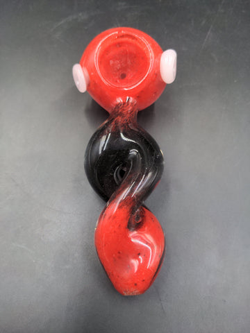 5" Twisted Frit Hand Pipe - Avernic Smoke Shop