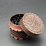 50mm Webbed Leaf Full Magnetic Grinder - Avernic Smoke Shop