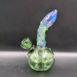 5.5" Changing Color Glass Bubbler - Avernic Smoke Shop