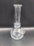 6" Heavy Clear Soft Glass Water Pipe - Avernic Smoke Shop