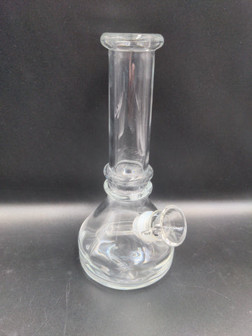 6" Heavy Clear Soft Glass Water Pipe - Avernic Smoke Shop