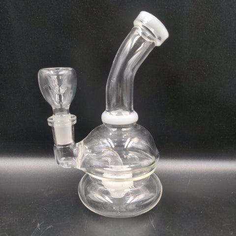 6" Mini Portable Bong with 14mm Glass Bowl for Dry Herb - Avernic Smoke Shop