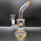 7" Bong Wire Perc Bent Neck 14mm - Avernic Smoke Shop