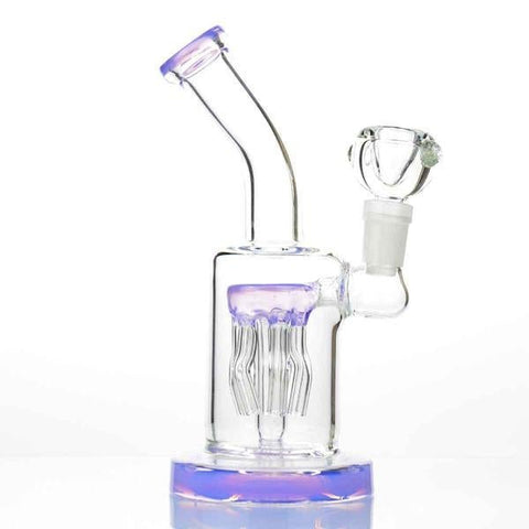 7" Bong with Tree American Slime Color - Avernic Smoke Shop