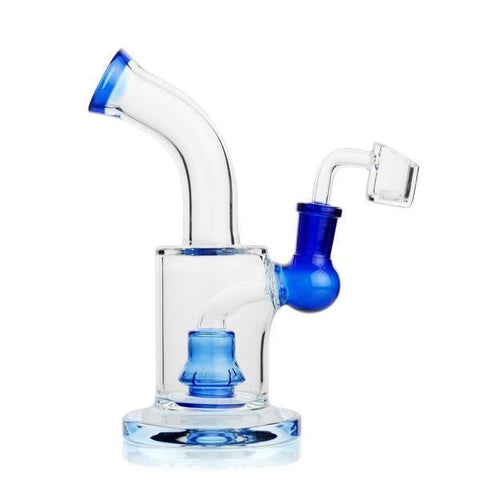 7" Dab Rig Head Shower Perc w/ 14mm Male Banger - Avernic Smoke Shop