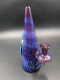 7" Gem Flower Fumed Cone Rig - By Lyric - Avernic Smoke Shop