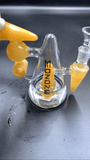 7" Gold MoZone Molecular Geometry Water Pipe - Avernic Smoke Shop