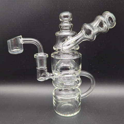 7" Inline Tower Recycler Rig - Avernic Smoke Shop