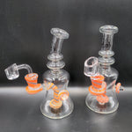 7" Pulsar Striped Spiral Bell Rig | 14mm - Avernic Smoke Shop