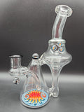 7.5" Dual Chamber Recycler- by SlynxxGlass - Avernic Smoke Shop